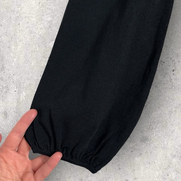 Tuckernuck Pomander Place Black Double Knit Lennox Maxi Dress Size Medium Boho M - Picture 8 of 12